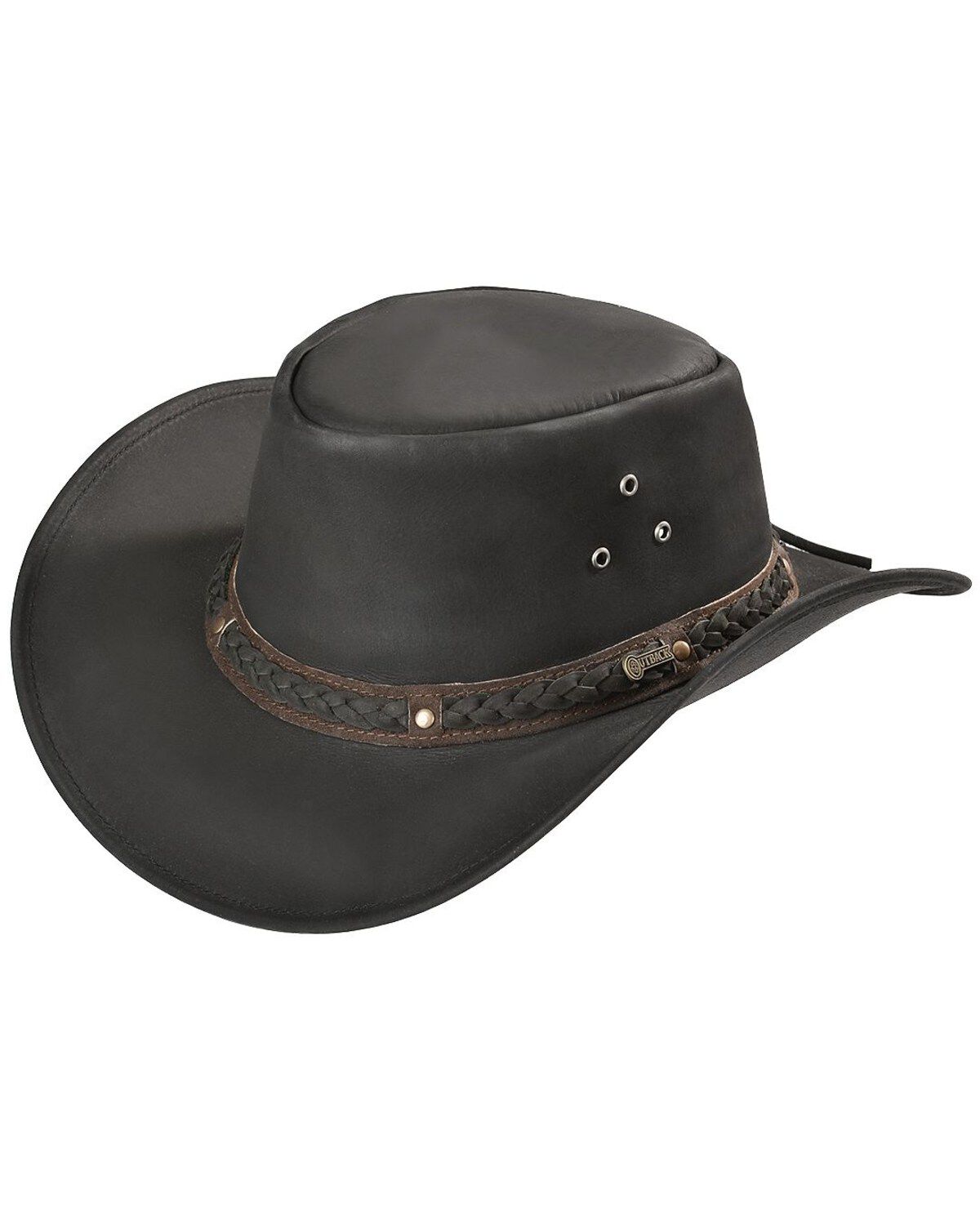Outback Trading Co. Wagga Wagga UPF 50 Sun Protection Leather Hat