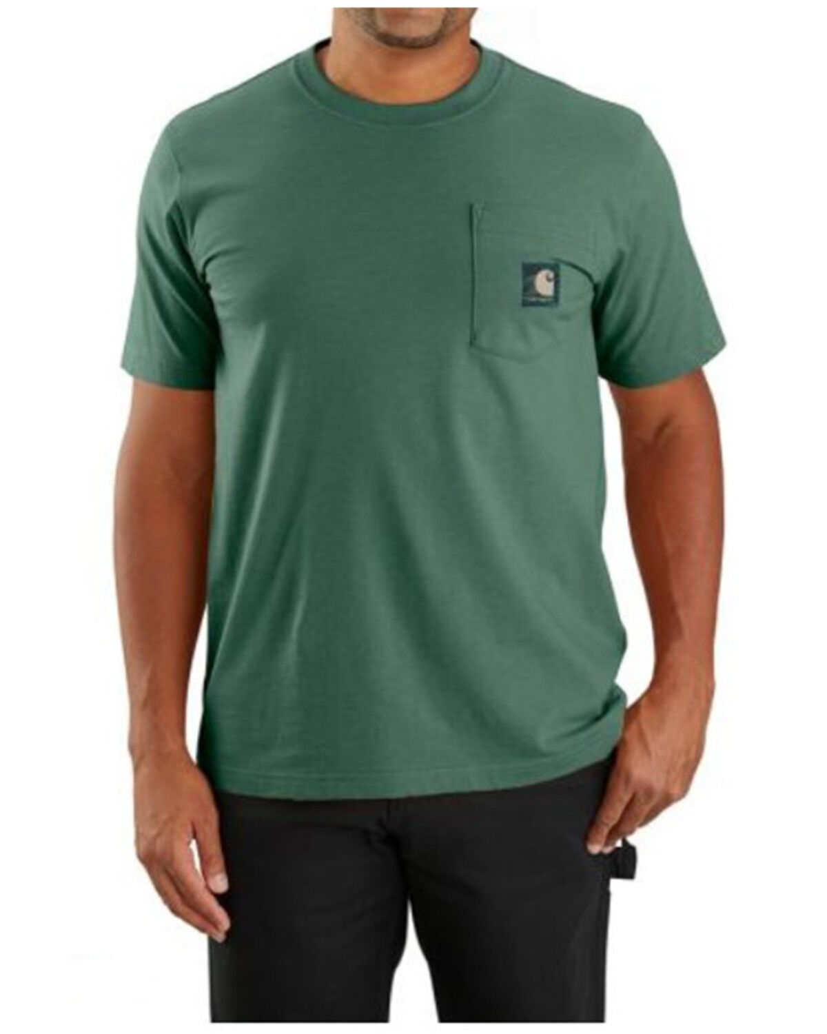 Carhartt Men's Relaxed Fit Lightweight Logo Short Sleeve Work T-Shirt