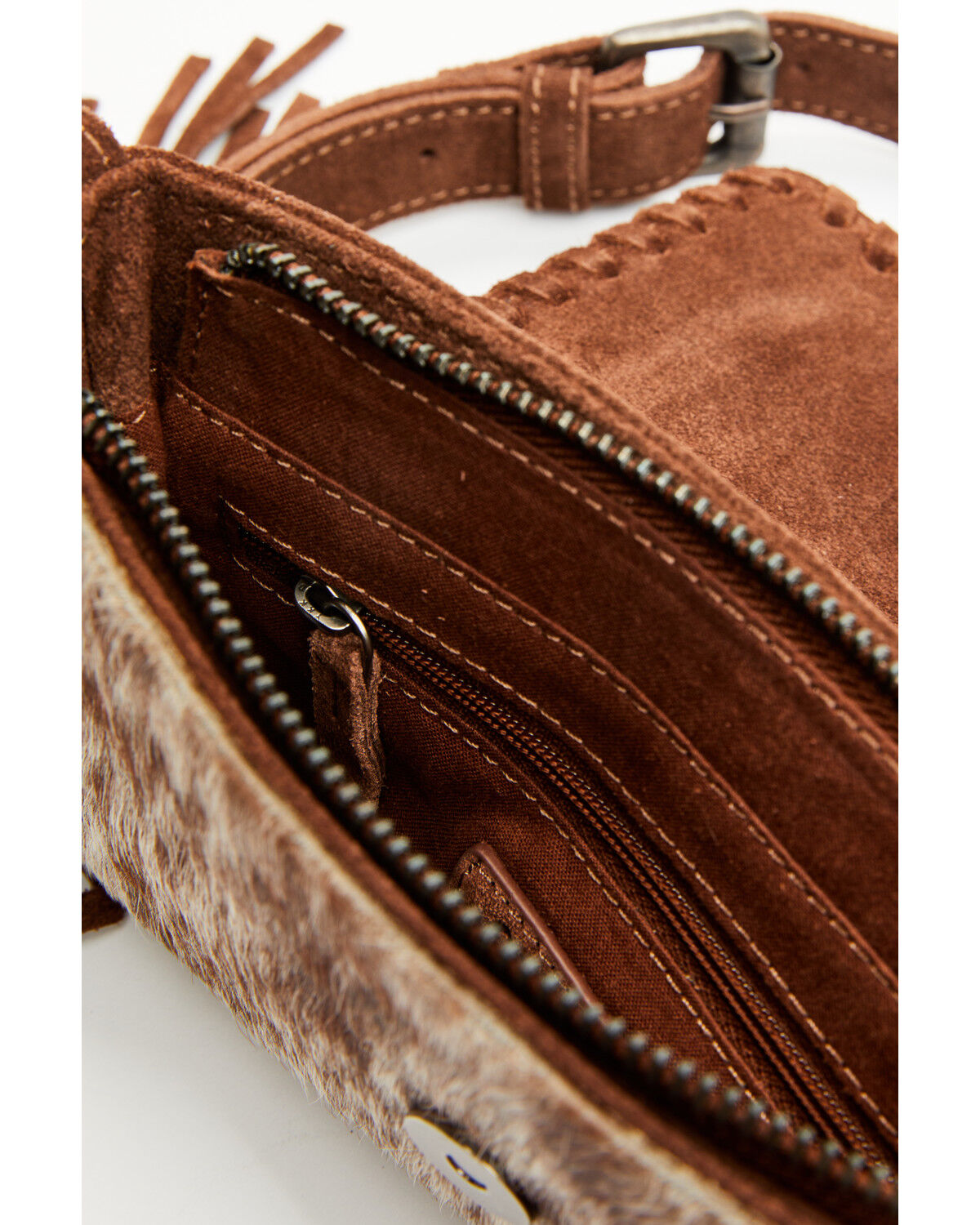 Shyanne Women's Cassidy Hair-On Tooled Leather Crossbody