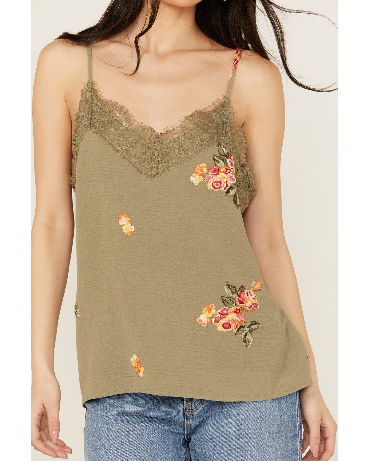 Wild Moss Women's Embroidered Cami