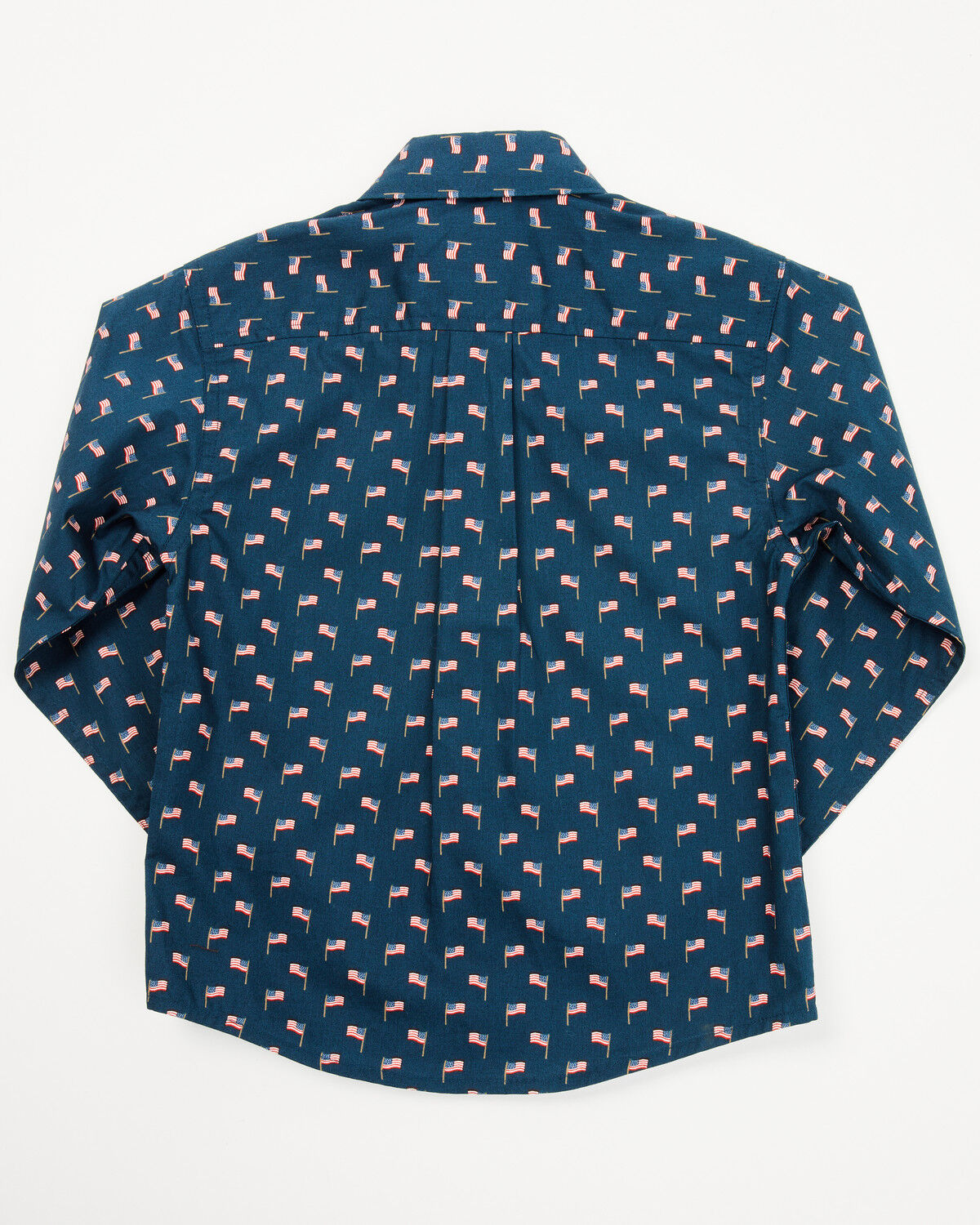 Cinch Toddler Boys' Flag Print Long Sleeve Button-Down Western Shirt