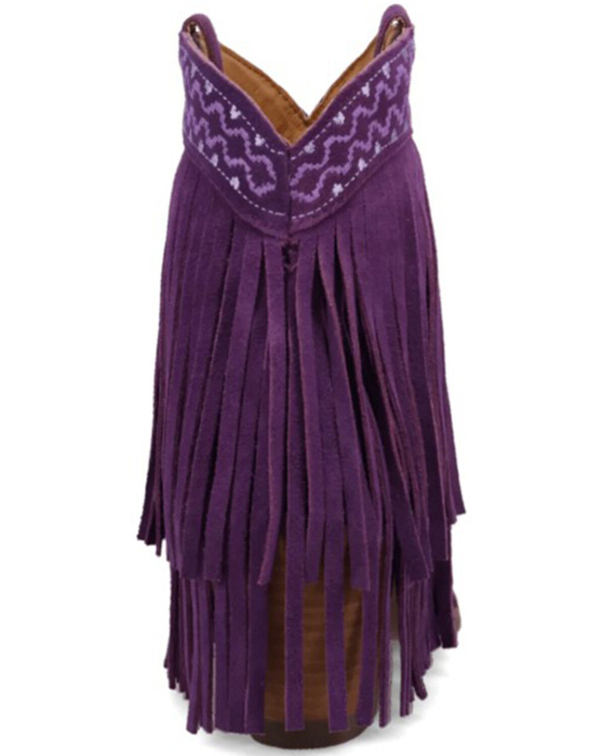 Dingo Women's Tapadero Suede Fringe Western Booties - Round Toe