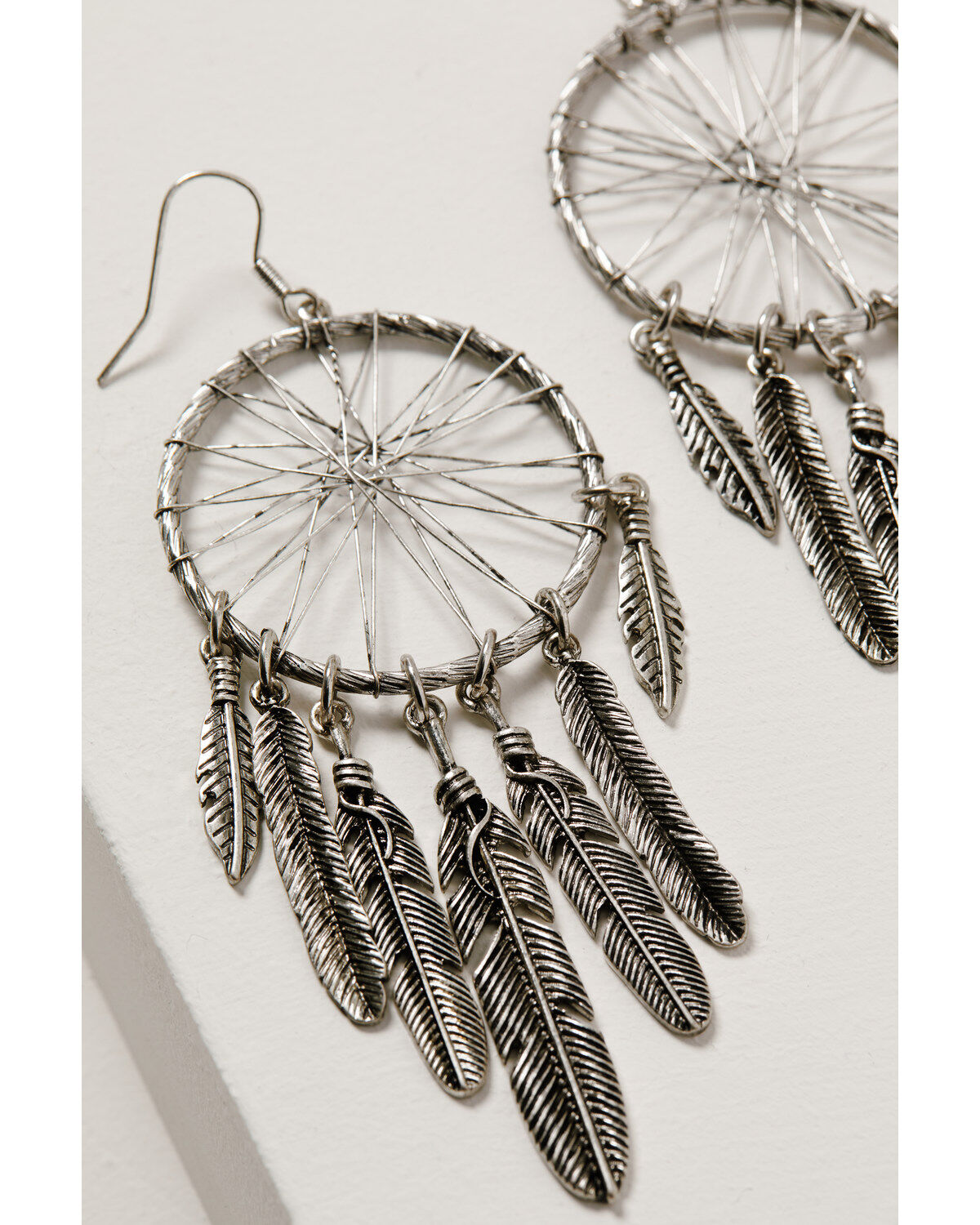 Shyanne Women's Wild Soul Dreamcatcher Fringe Hoop Earrings