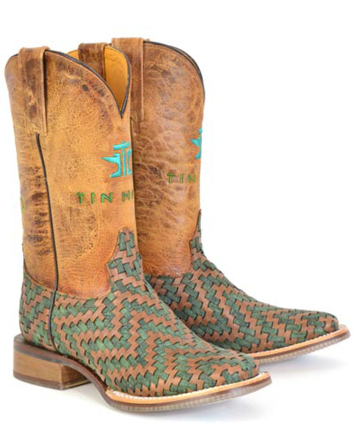 Tin Haul Women's Laced Western Boots - Broad Square Toe