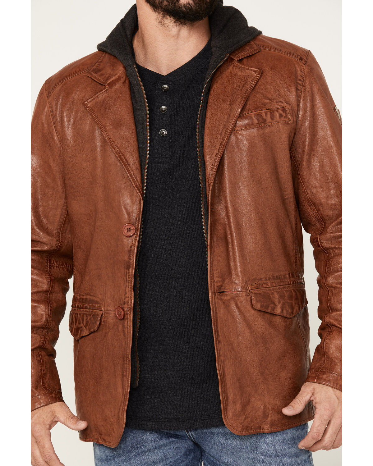 Mauritius Men's Leather Blazer