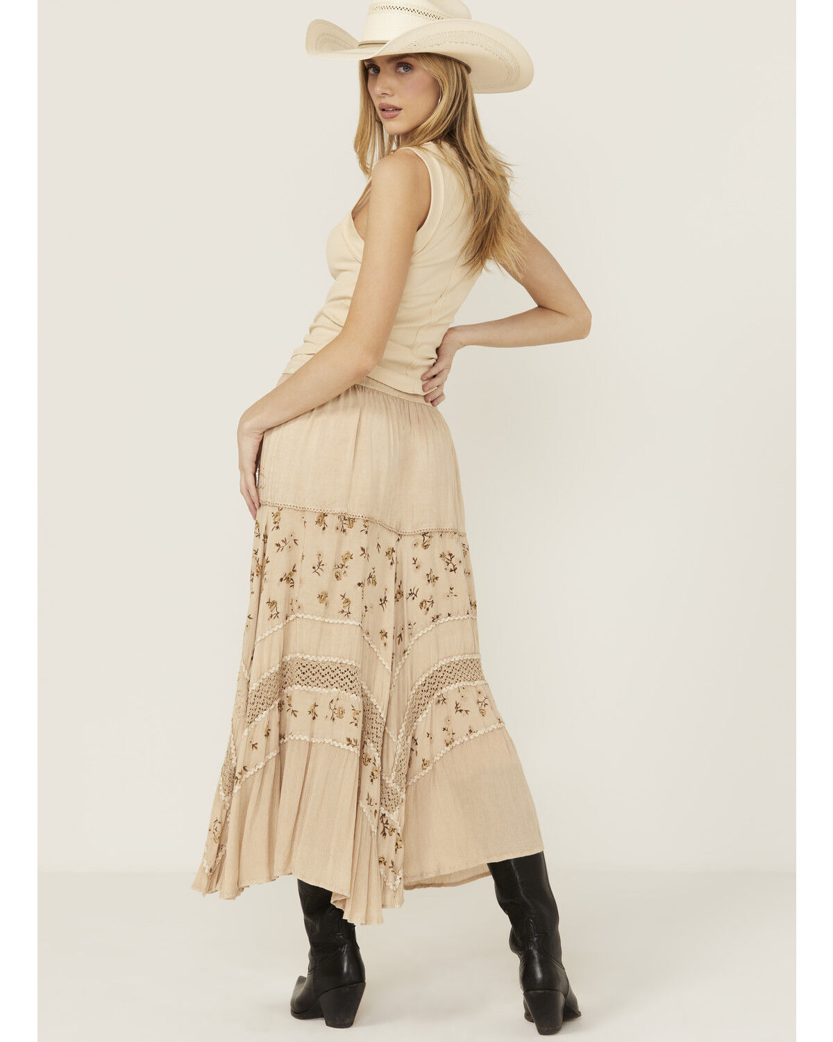 Scully Women's Floral Print Midi Skirt