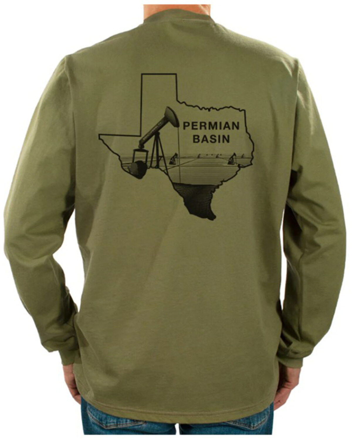 Benchmark FR Men's Permian Basin Long Sleeve Graphic Shirt