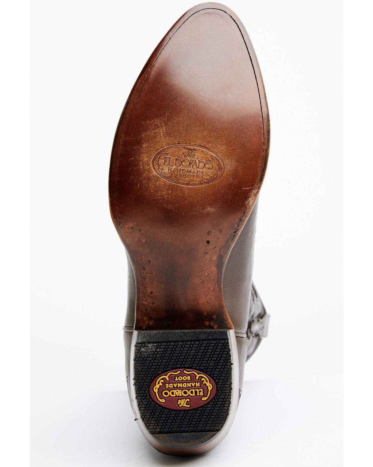 El Dorado Men's Basket Weave Western Boots - Round Toe