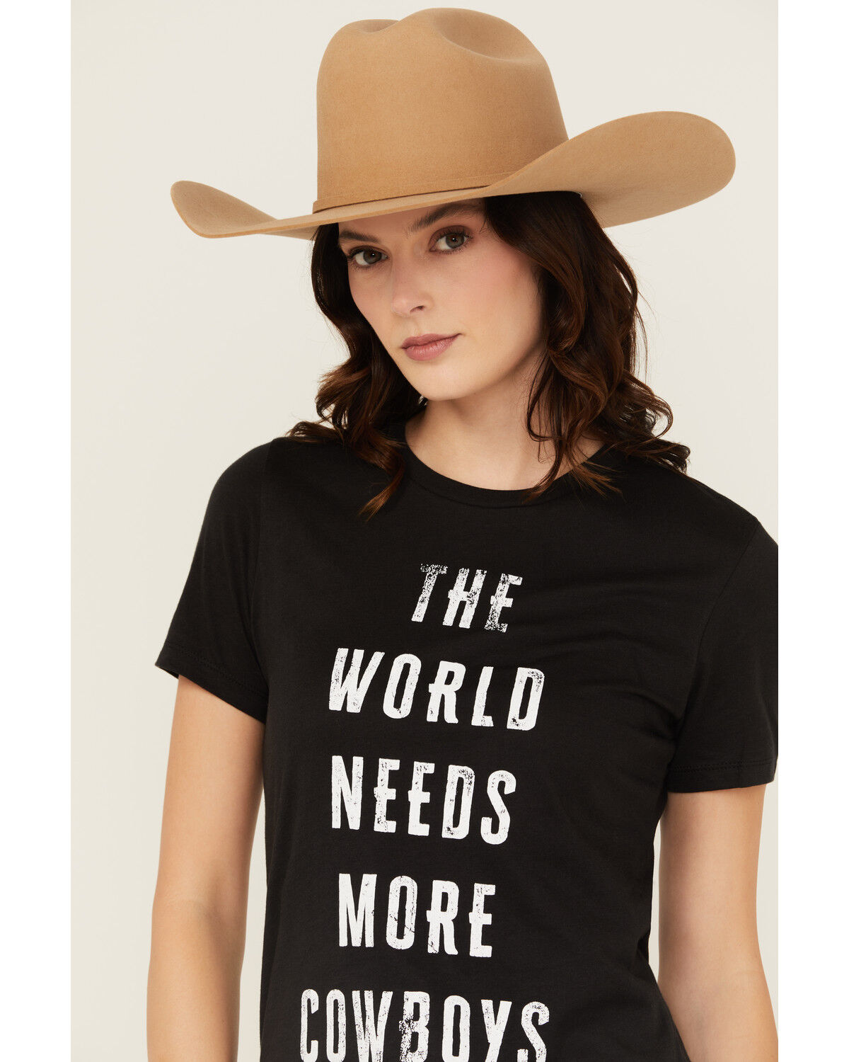 Boot Barn Women's The World Needs More Cowboys Short Sleeve Fitted Graphic Tee