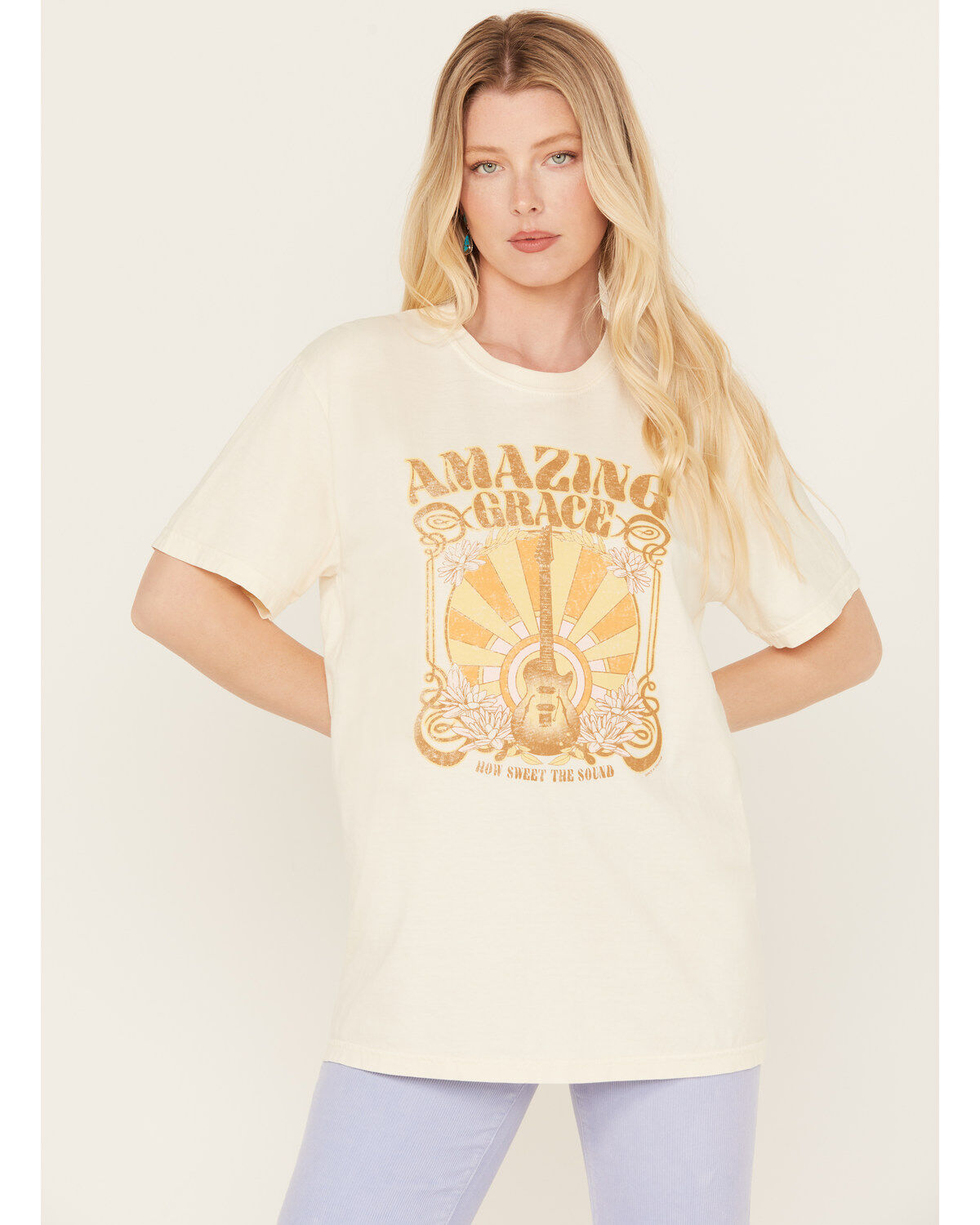 Kerusso Women's Amazing Grace Guitar Graphic Tee