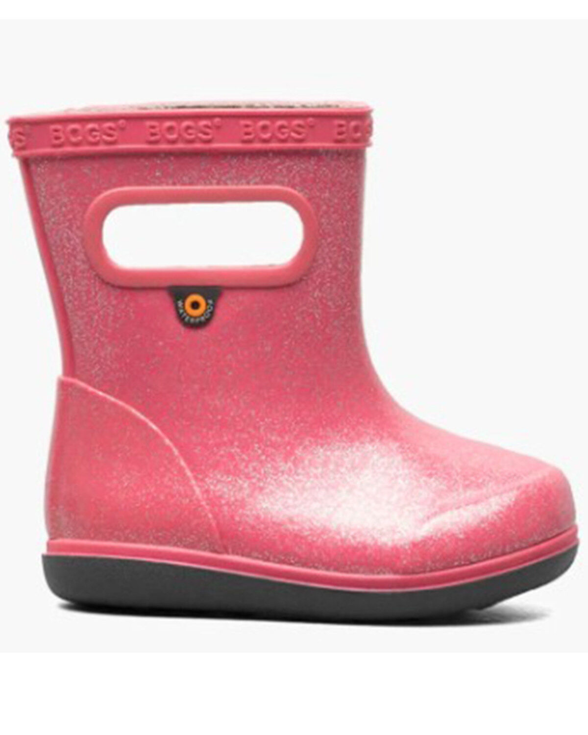 Bogs Little Girls' Skipper II Glitter Rain Boots - Round Toe