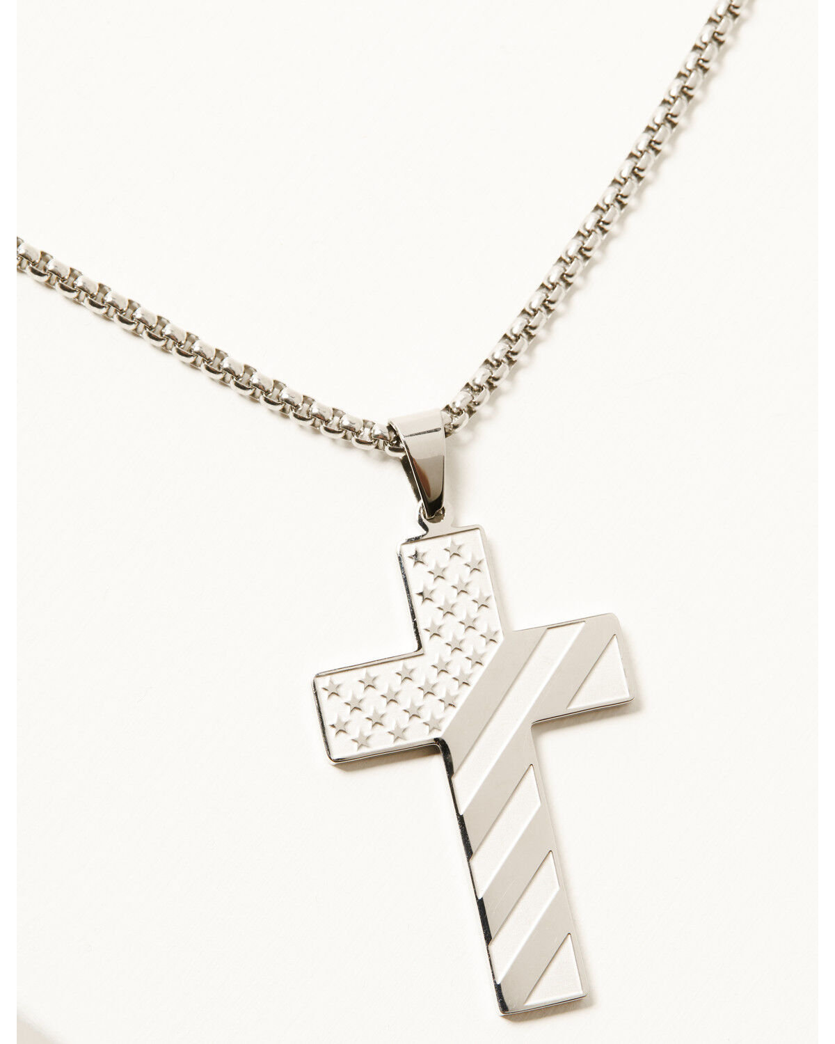 Cody James Men's Americana Cross Necklace