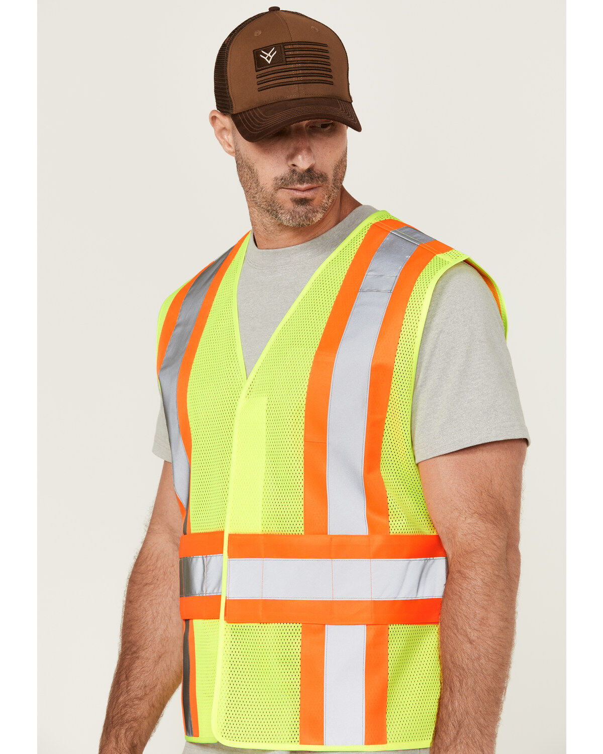 Hawx Men's 2-Tone Mesh Work Vest