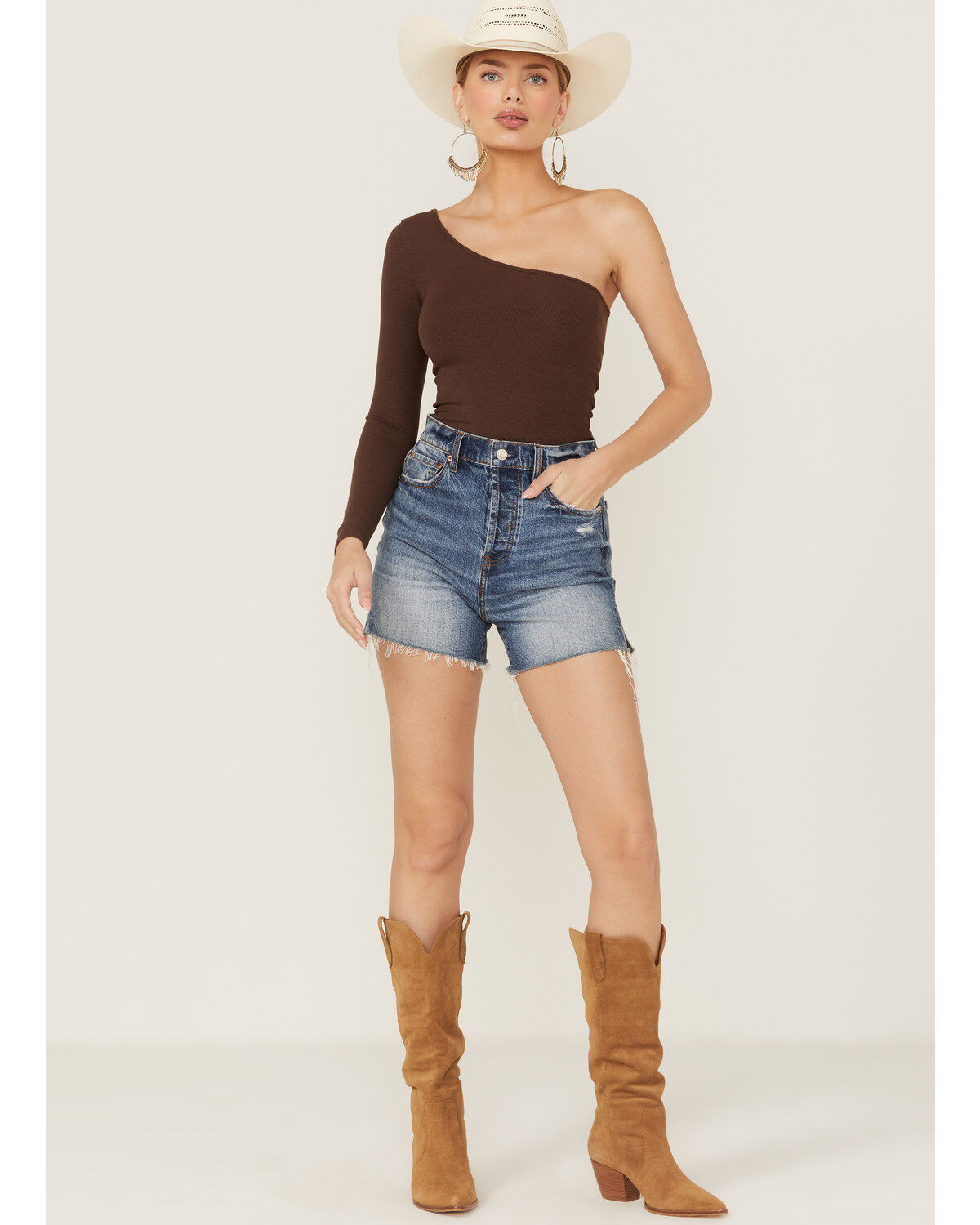 Daze Women's Bottom Line In Tru Vintage High Rise Shorts
