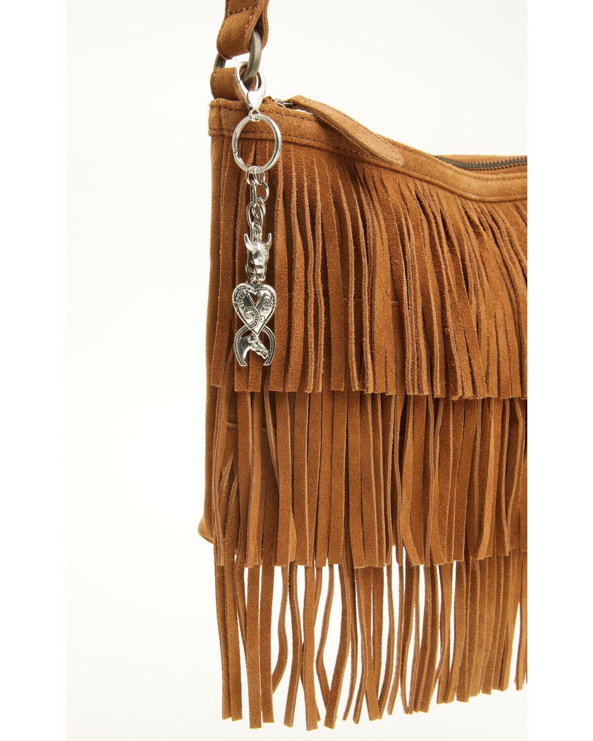Shyanne Women's Heart Bull Horn Bag Charm