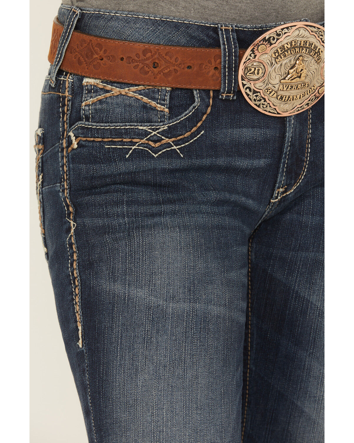 Ariat Women's R.E.A.L Mid Rise Entwined Bootcut Jeans