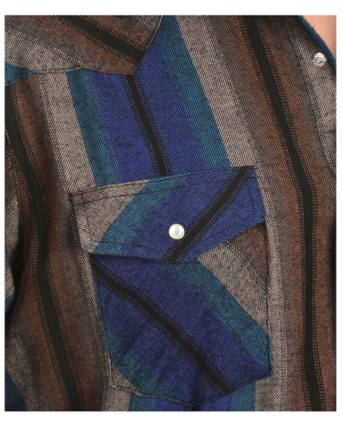 Wrangler Assorted Striped 4.5 oz.Flannel Long Sleeve Shirts - Big,Tall, Big/Tall