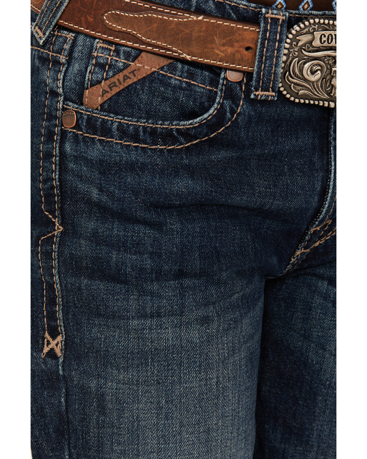 Ariat Boys' B5 Dark Wash Slim Straight Denim Jeans