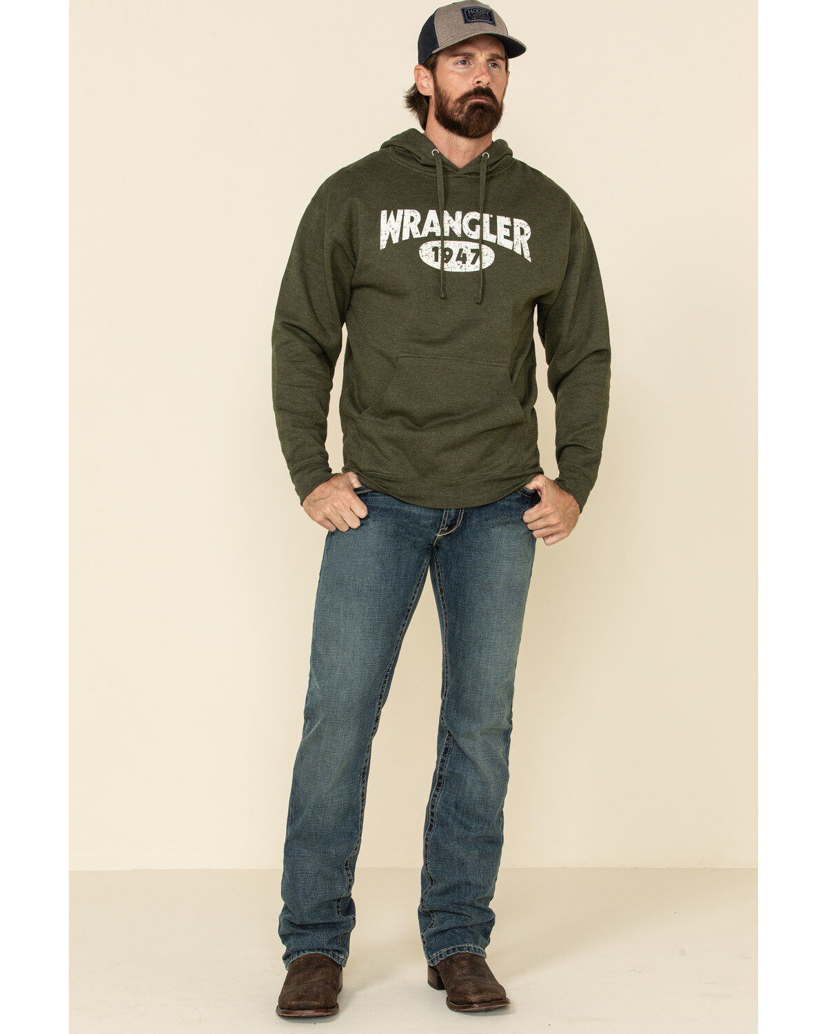 Wrangler Men's Logo Graphic Hooded Sweatshirt