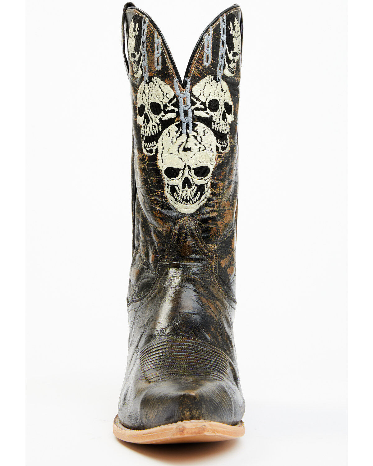 Dan Post Men's 13" Skull Face Tall Western Boot - Snip Toe