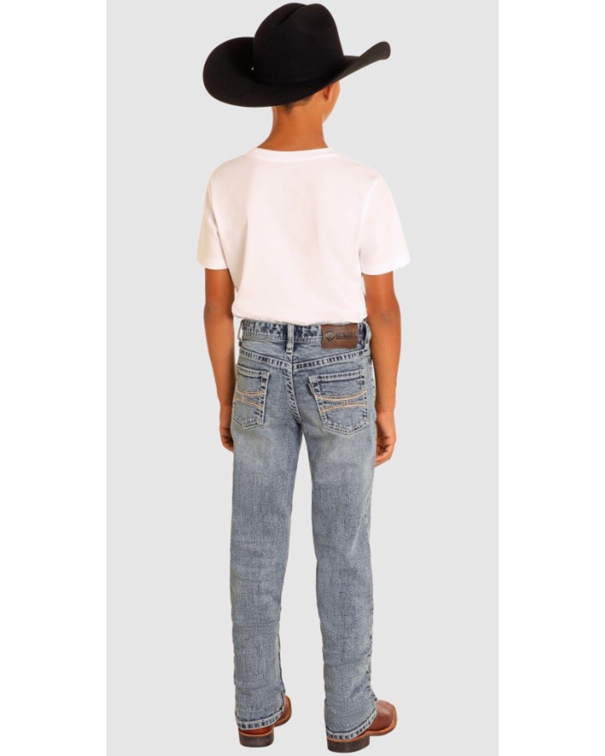 Hooey by Rock & Roll Denim Boys' Revolver Slim Straight Stretch Denim Jeans