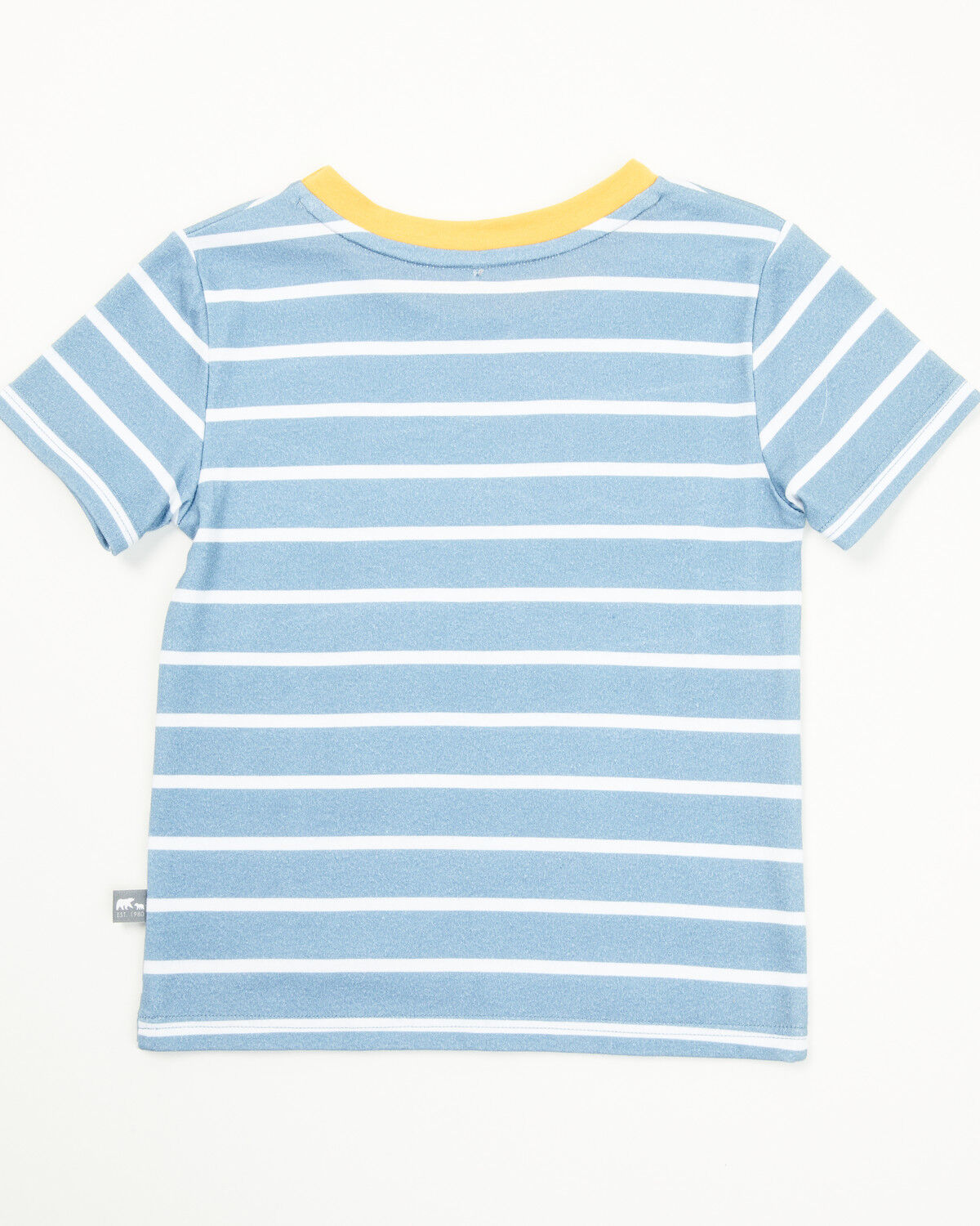 Rugged Bear Toddler Boys' Tractor Striped Short Sleeve T-Shirt