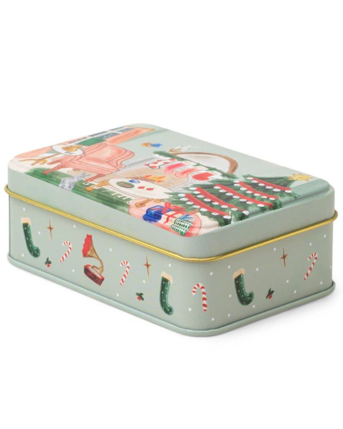 Paddywax Illustrated Holiday 5oz Candle Tin