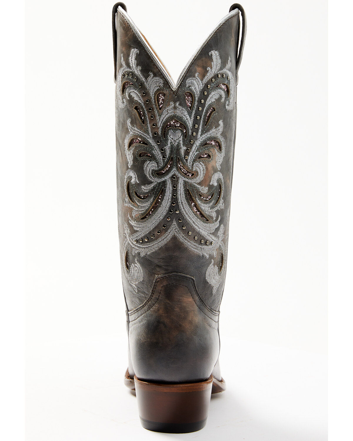 Shyanne Women's Iona Floral Studded Western Boots - Snip Toe