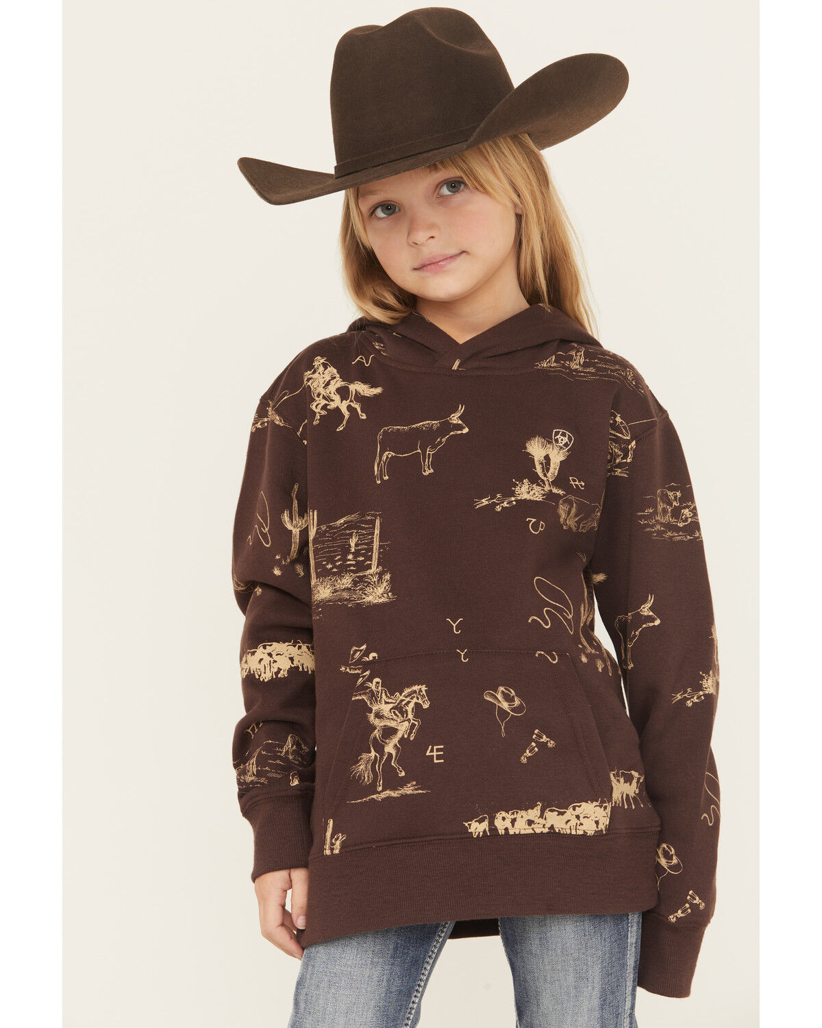 Ariat Girls' Ranch Scene Hoodie