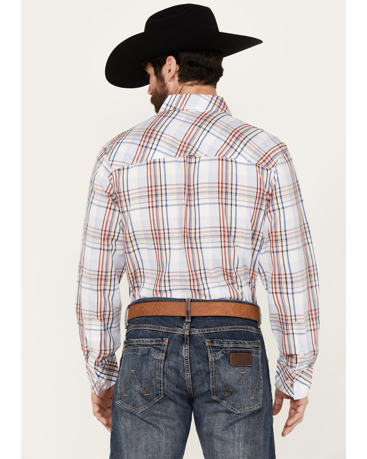 Resistol Men's Sulphur Plaid Print Long Sleeve Button Down Western Shirt