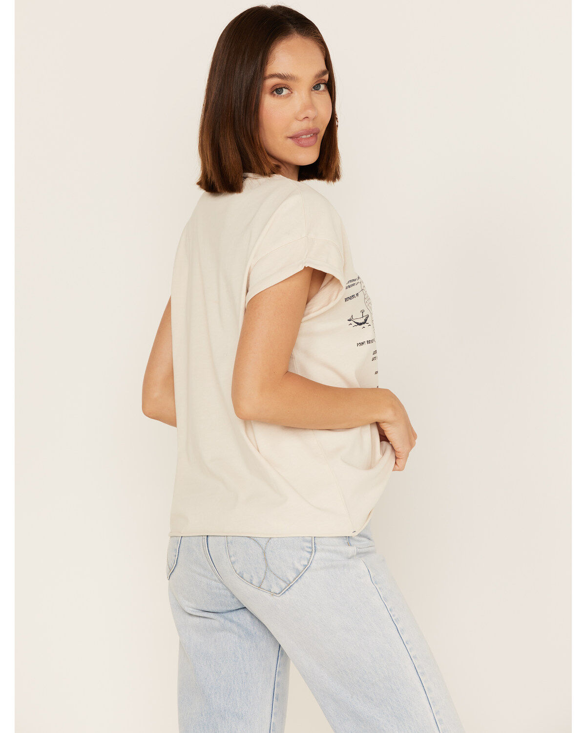 Cleo + Wolf Women's California Map Graphic Tee