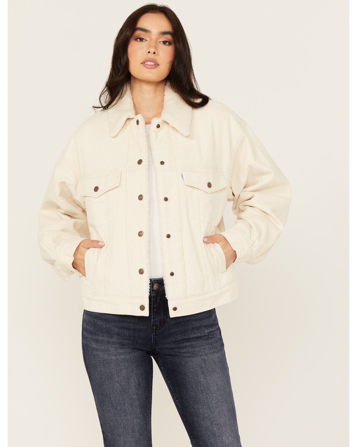Levi's Women's 90's Corduroy Sherpa Trucker Jacket