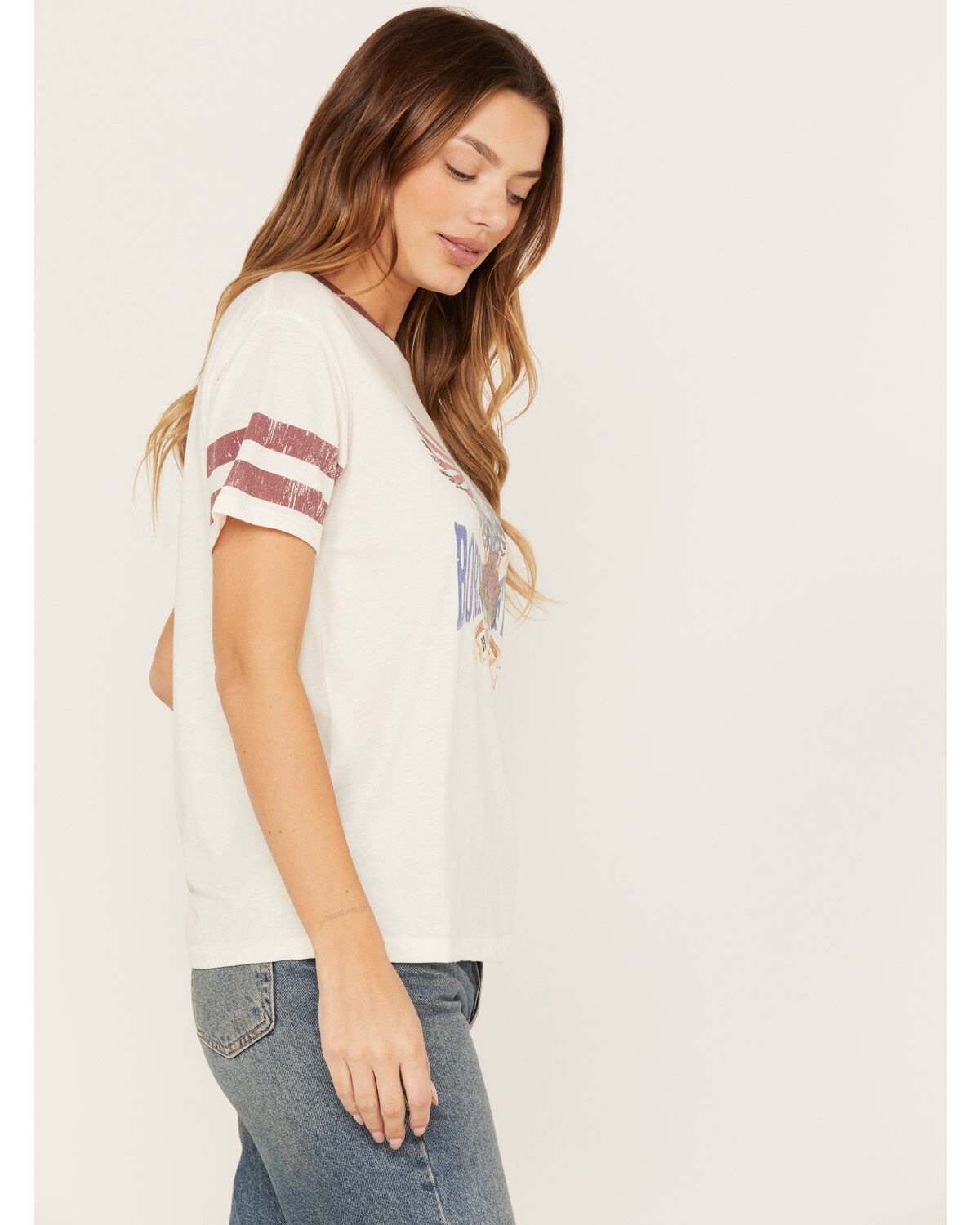 White Crow Women's American Made Football Short Sleeve Graphic Tee