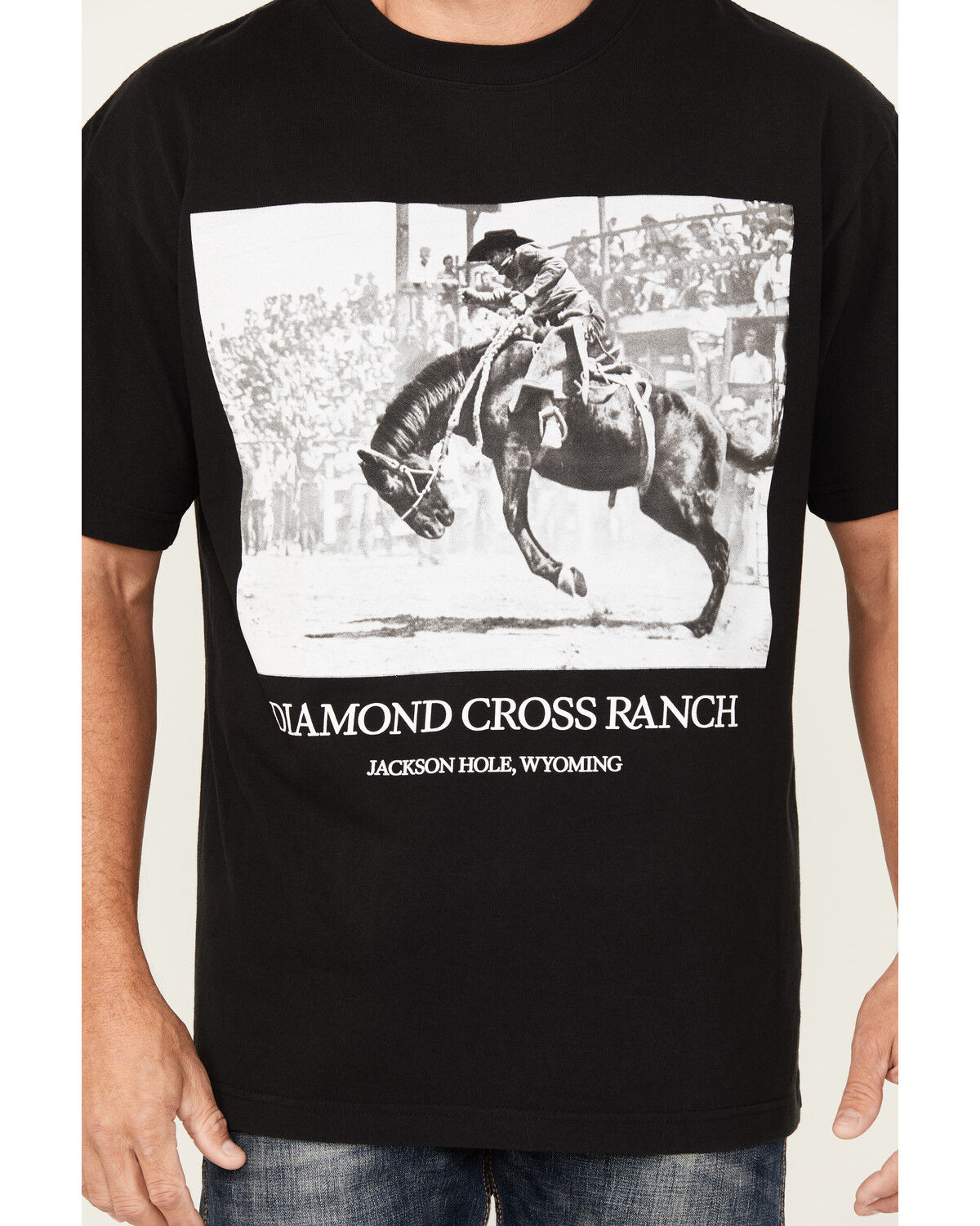 Diamond Cross Ranch Men's Walter Riding Short Sleeve Graphic T-Shirt