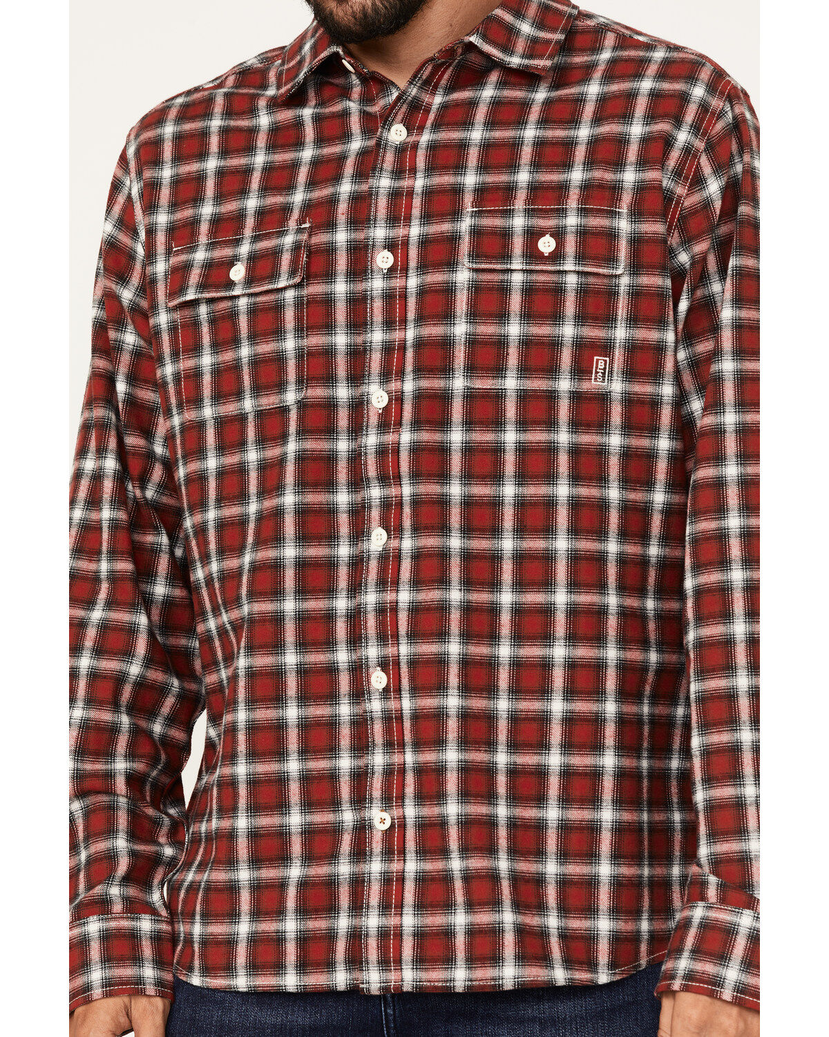 Brothers and Sons Men's Everyday Plaid Long Sleeve Button Down Western Flannel Shirt