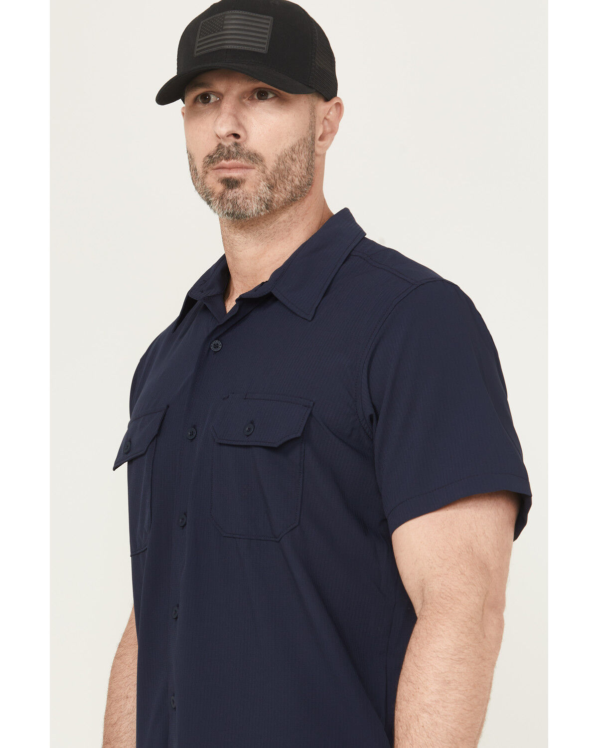 Dickies Men's Solid Short Sleeve Button-Down Performance Work Shirt