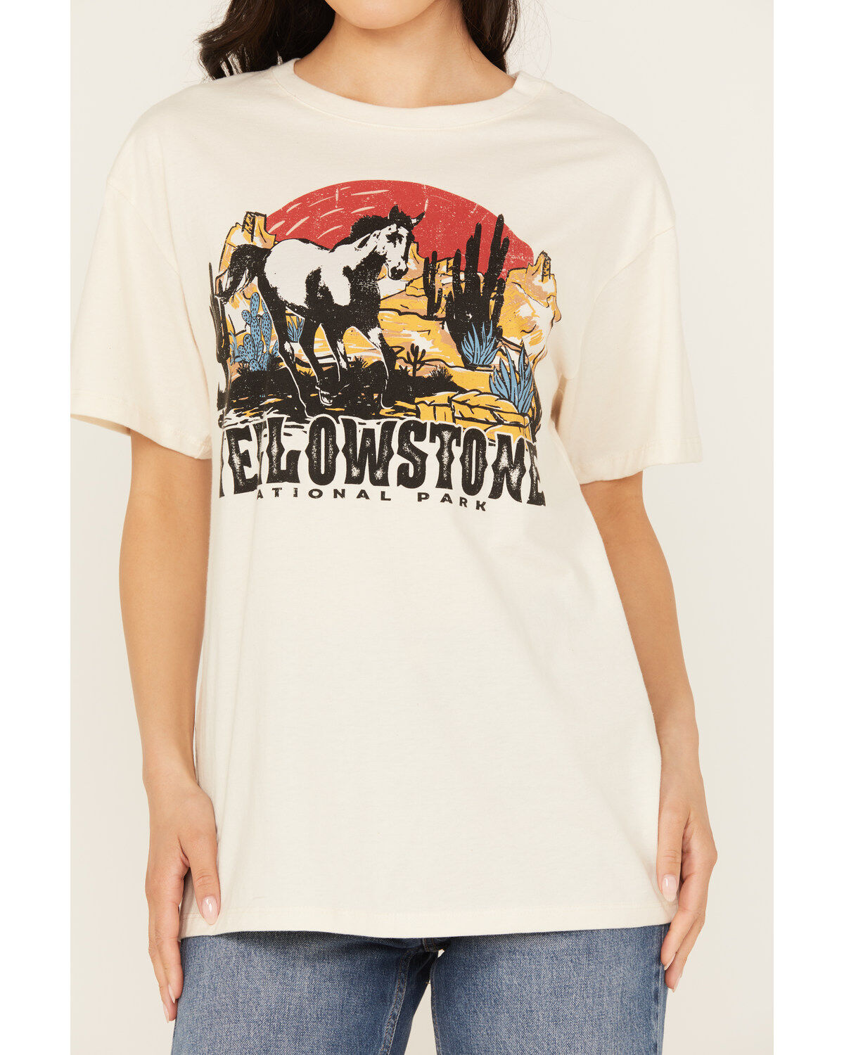 Somewhere West Women's Yellowstone Park Short Sleeve Graphic Tee