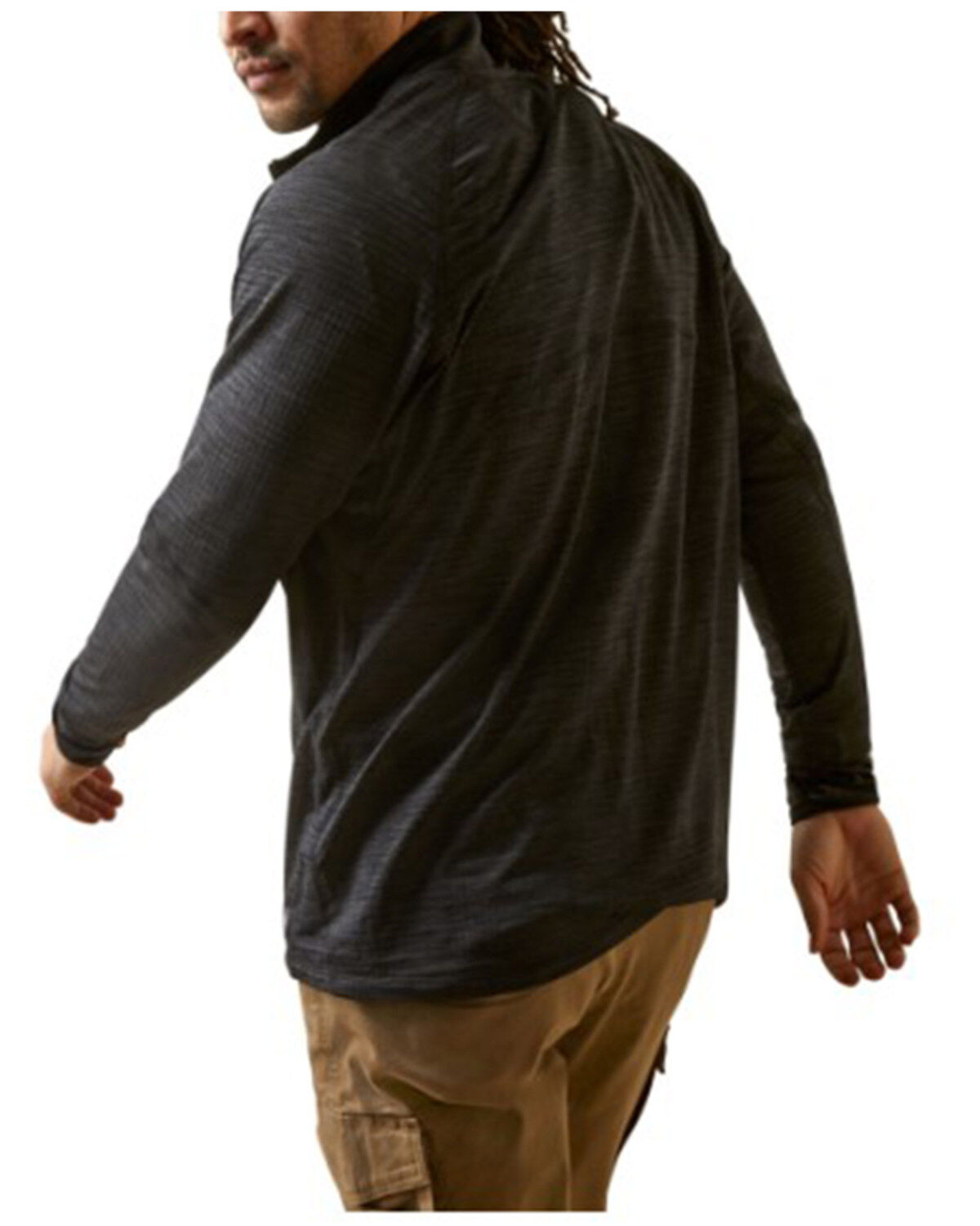 Ariat Men's Rebar Gridwork Baselayer 1/4 Zip Long Sleeve T-Shirt