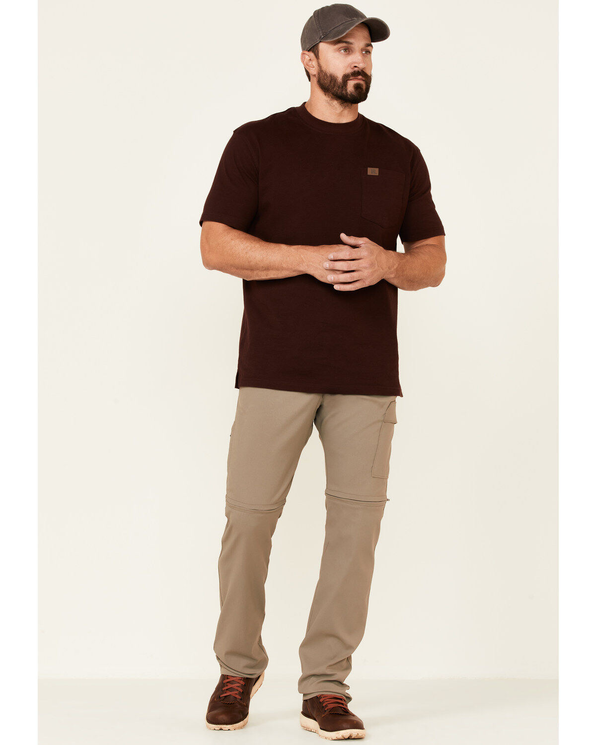 ATG by Wrangler Men's All-Terrain Brindle Zip-Off Cargo Pants