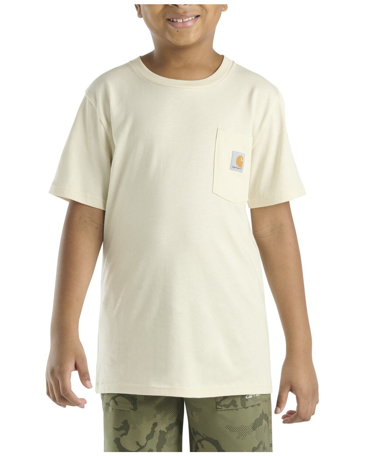 Carhartt Boys' Camo Logo Short Sleeve Pocket T-Shirt