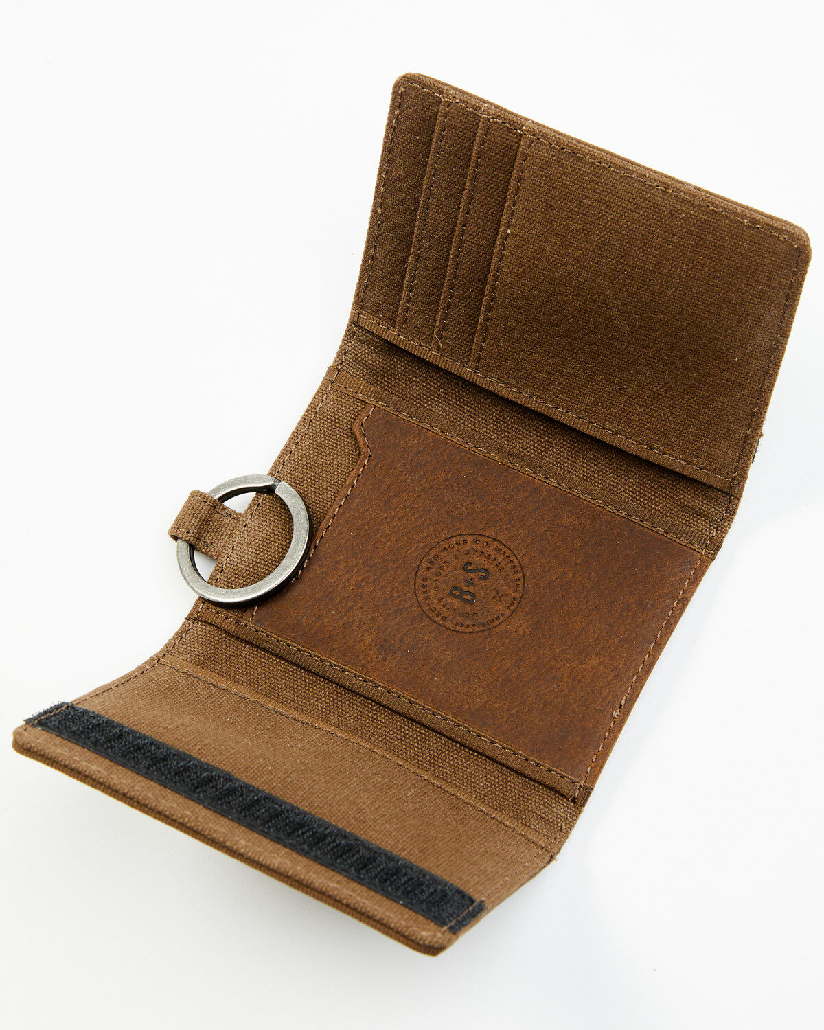 Brothers and Sons Men's Olive Trifold Wallet