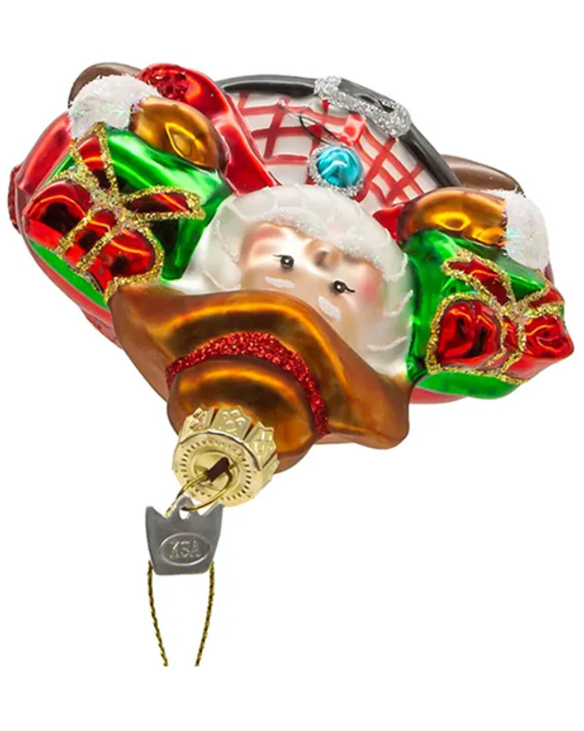 Kurt Adler Noble Gems&reg; Glass Western Santa Ornament