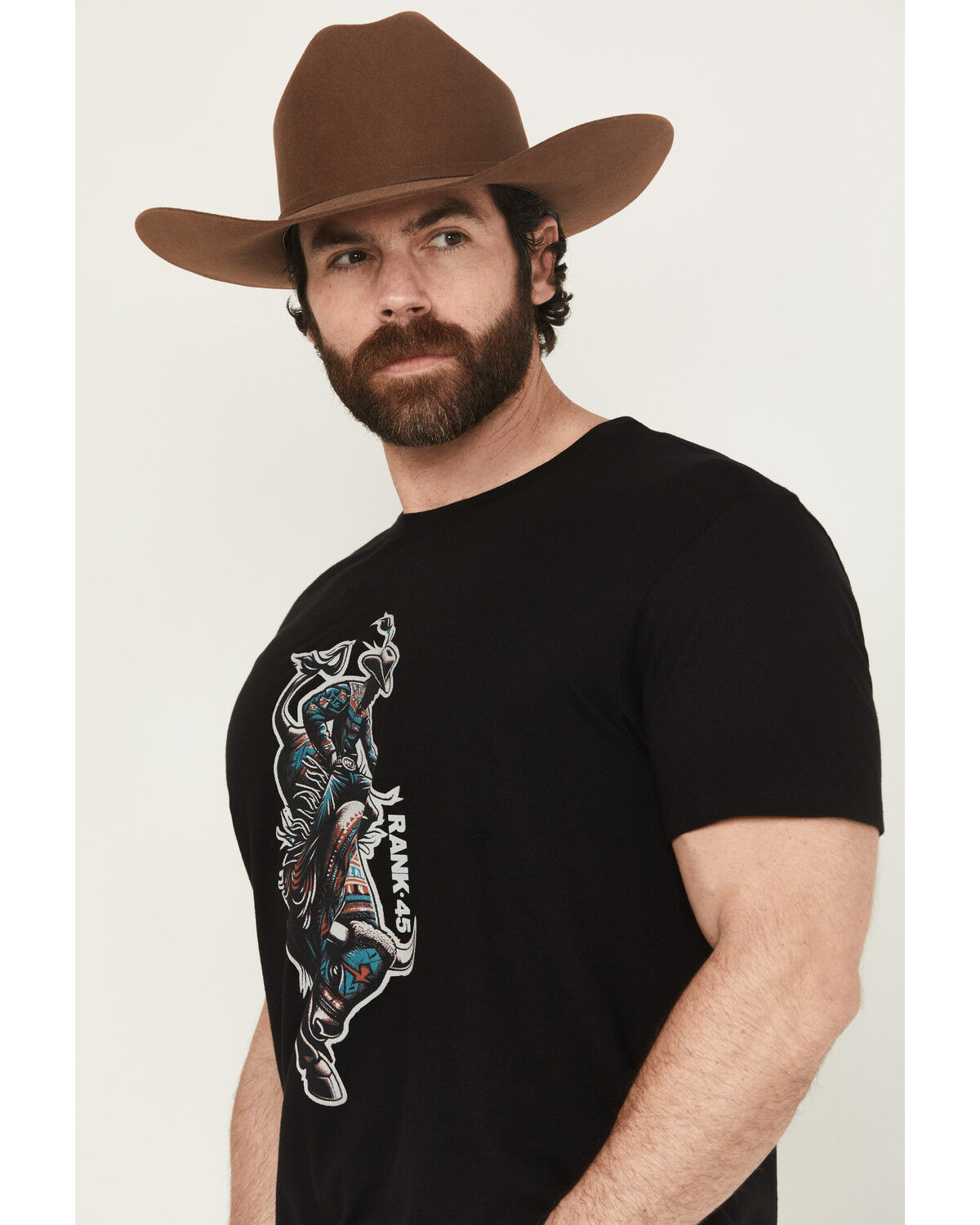 RANK 45® Men's Southwest Bull Short Sleeve Graphic T-Shirt