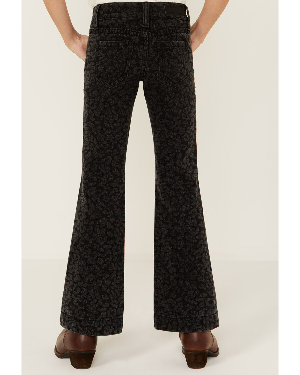 Rock & Roll Denim Girls' Cheetah Print Trouser Jeans