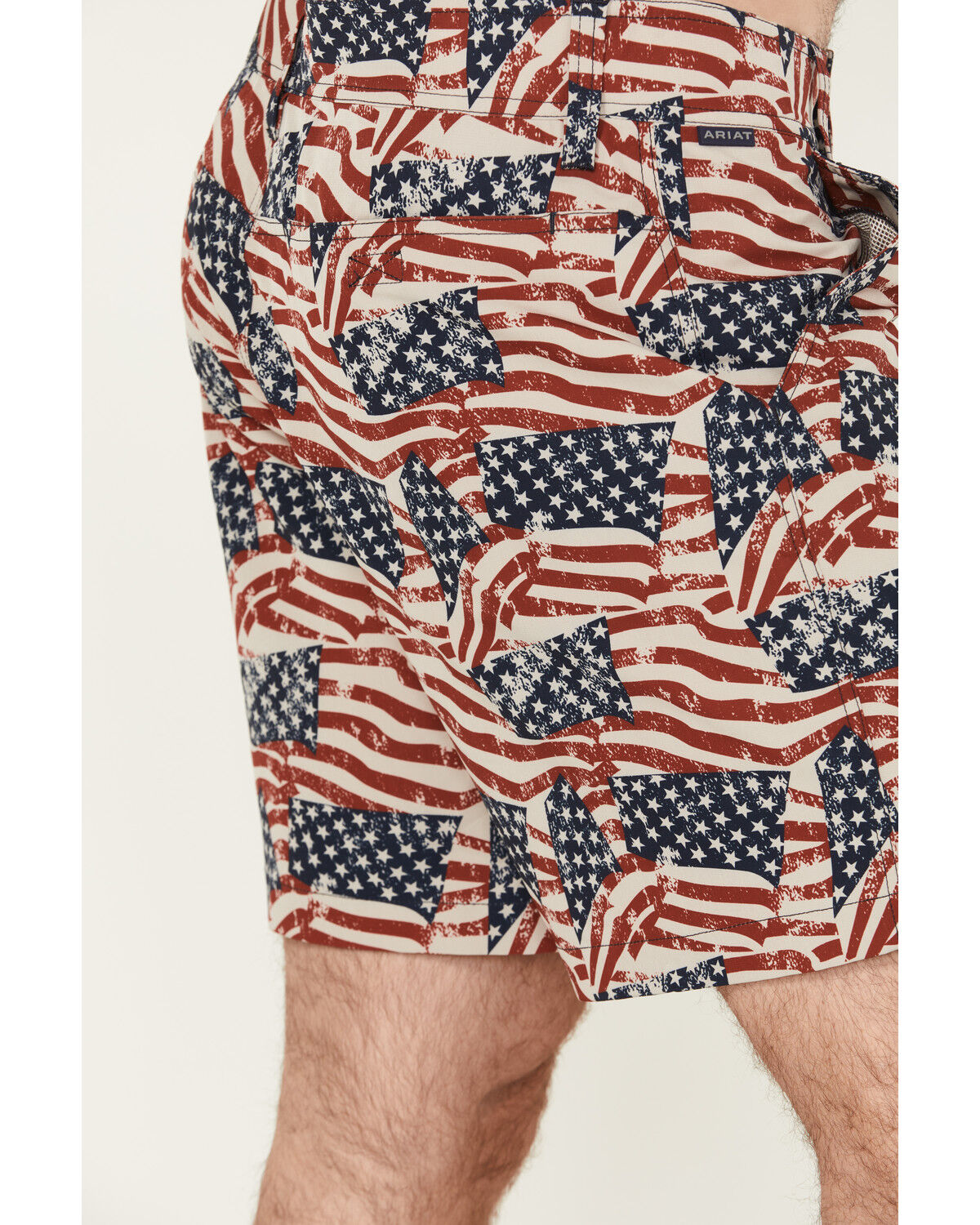 Ariat Men's US Flag Print Tek Shorts