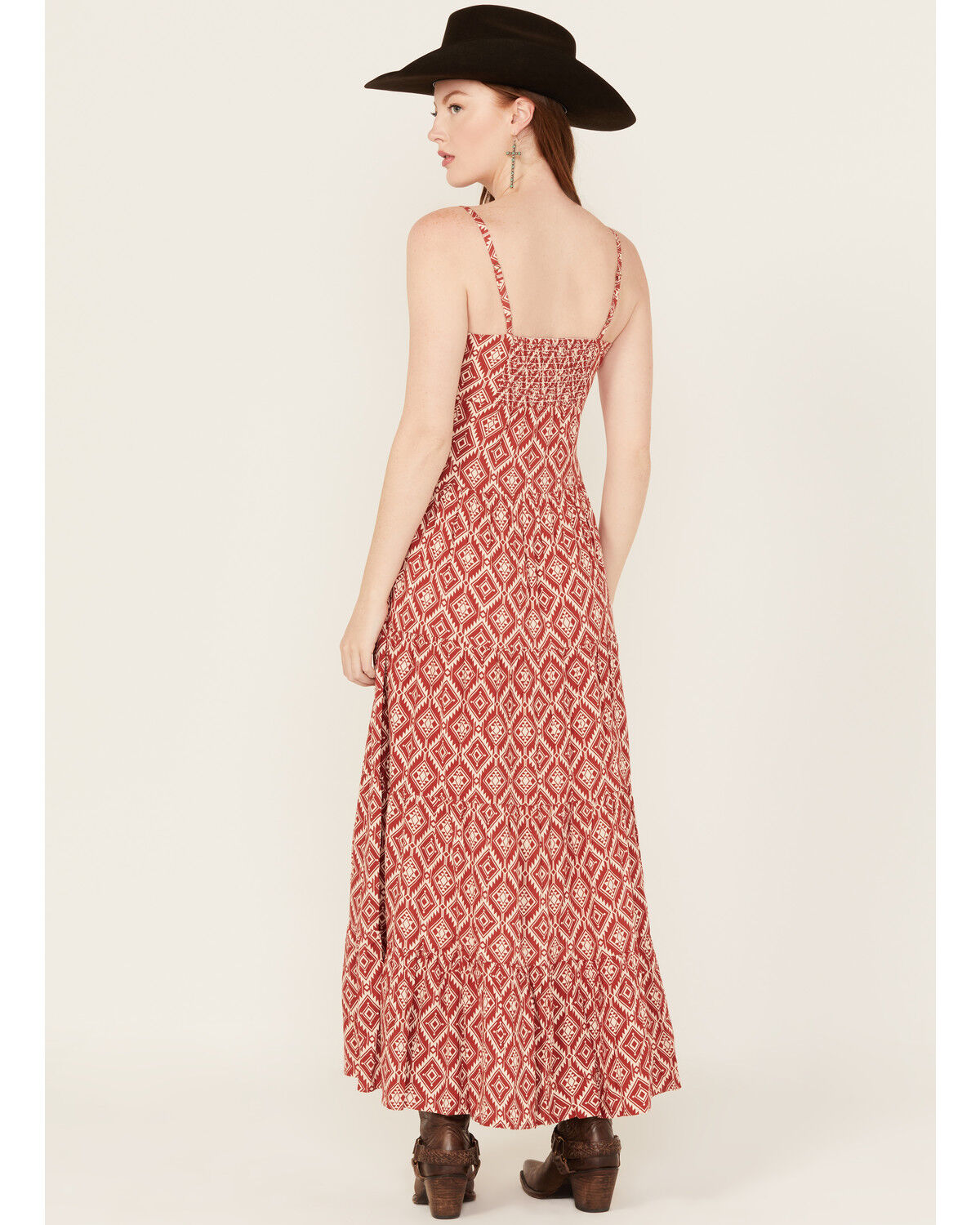 Panhandle Women's Southwestern Print Sleeveless Maxi Dress