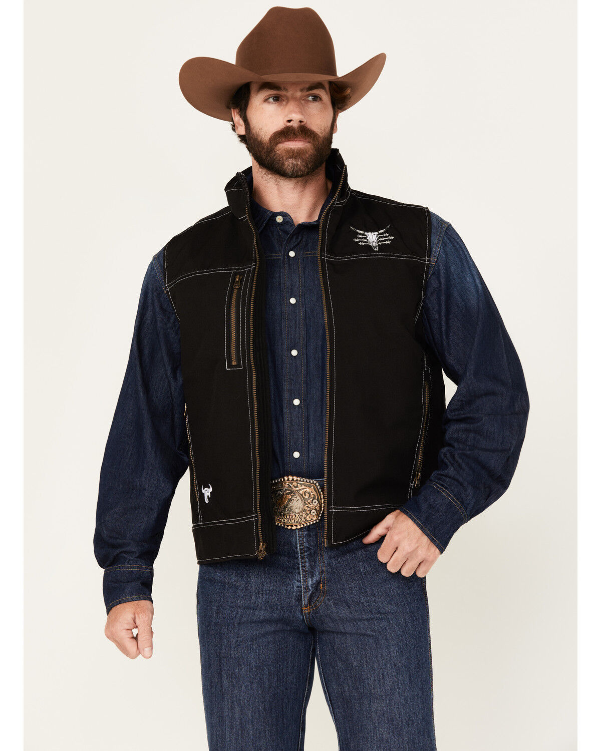 Cowboy Hardware Men's Live Free Woodsman Softshell Vest