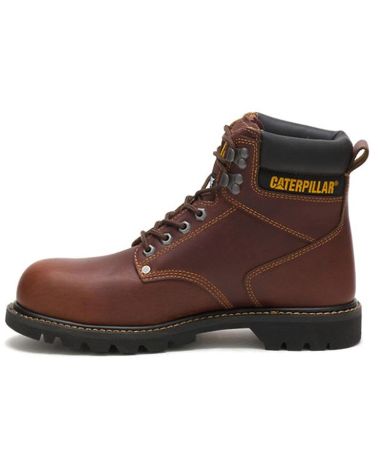 CAT Men's 6" Second Shift Lace-Up Work Boots - Steel Toe