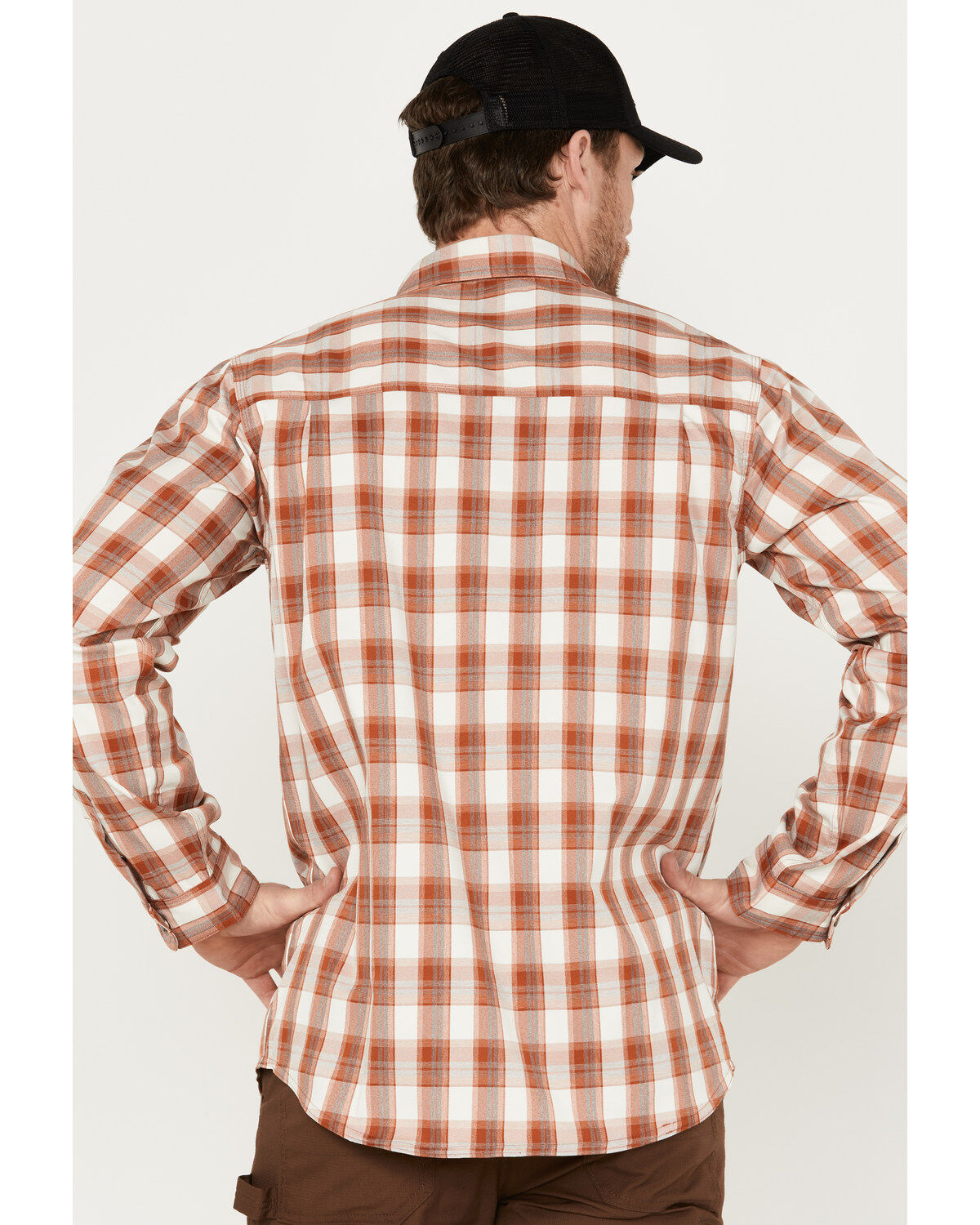 Dickies Men's Temp IQ Plaid Long Sleeve Western Snap Work Shirt