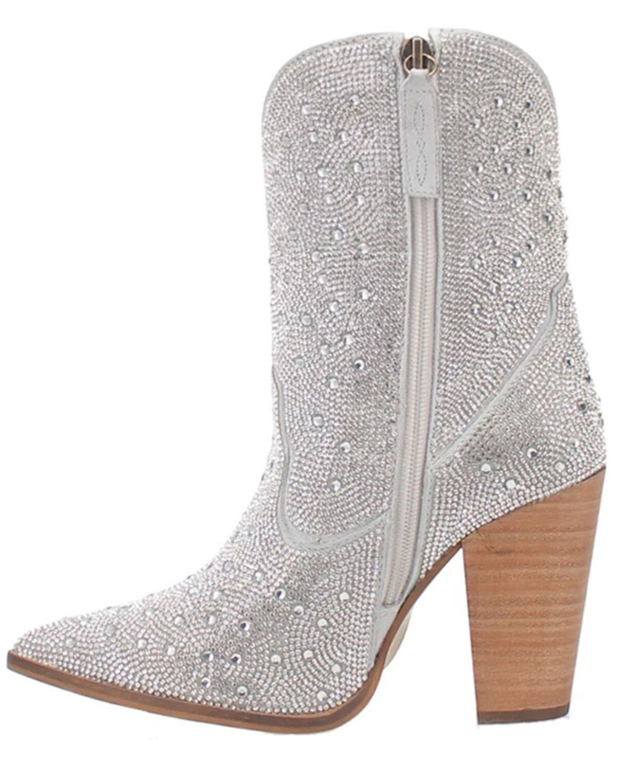 Dingo Women's Neon Moon Rhinestone Booties - Round Toe
